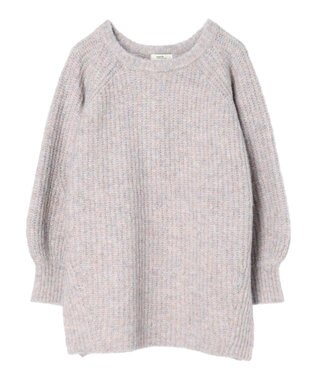 earth music&ecology ふわふわメランジチュニック Lavender