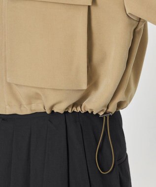 NAVE 【Nave・セットアップ可/洗える/撥水】スパンツイル ショートジャケット カーキ系