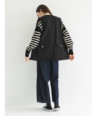 CRAFT STANDARD BOUTIQUE とてもちボーダーニットプルオーバー Black