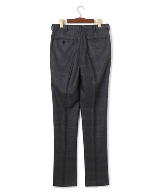 J.PRESS MEN 【ストレッチ / 洗える】トリートメントウールシェードブルーチェック スラックス グレー系4