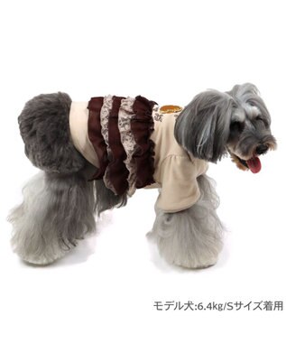 PET PARADISE ディズニー わんわん物語 レディ フリフリトップス 小型犬 ブラウン