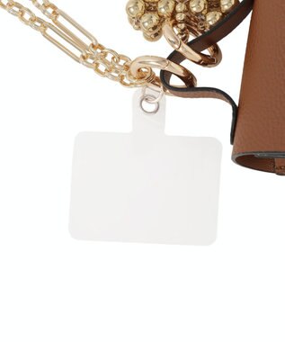 earth music&ecology マイクロミニバッグメタルハートチェーンチャーム Camel