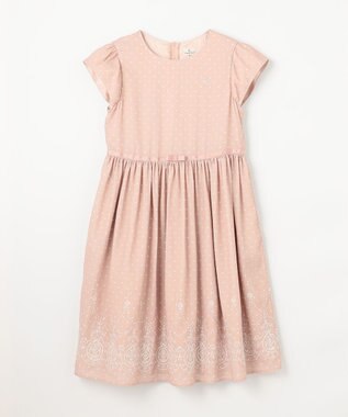 組曲 KIDS 【150-170㎝】ドットシフォン ワンピース ピンク系5