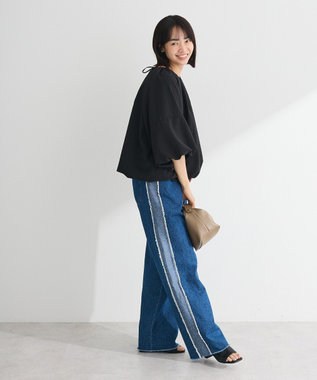 Green Parks ・ＥＬＥＮＣＡＲＥ　ＤＵＥ　バルーンブラウス Black