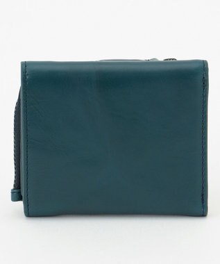 UNBILLION Otias オイルカウレザー三つ折りミニ財布 ブルー