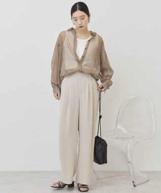 AMERICAN HOLIC メッシュ長袖シャツ Mocha