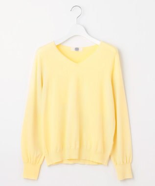 J.PRESS LADIES 【ご好評につき新色追加！・WEB限定カラーあり・洗える】PRINCE Vネック ニット レモンイエロー系