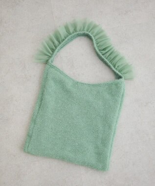 Green Parks ・ＱＵＯＮ　フリルニットワンショルダー Green