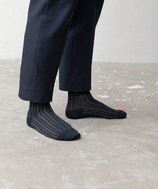 TRICOTE BUMPY LACE SOCKS／バンピーレースソックス 97CHARCOAL