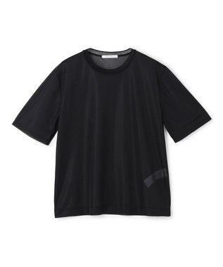BEIGE， SELEN / リブコンビ シアーTシャツ Black