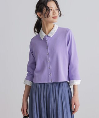 組曲 L マイラックカラー カーディガン