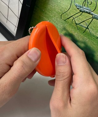 WEGO ラバーコインケース オレンジ