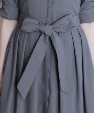 Tiaclasse 【洗える】シャツワンピース ピンク