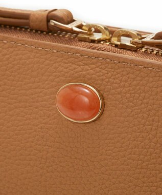 TOPKAPI 【TOPKAPI】ミニエンボスレザー ショルダーバッグ gemdrops ジェムドロップ キャメル