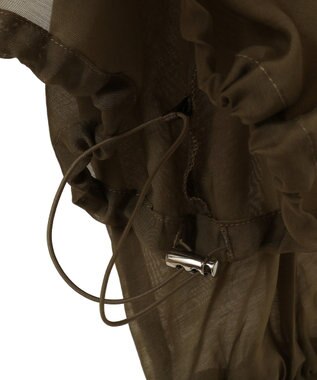 AMERICAN HOLIC ノーカラーシアーＺＩＰブルゾン Ecru