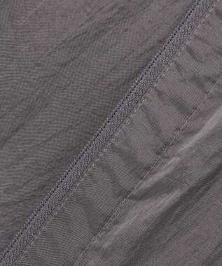 JOSEPH ABBOUD MOUNTAIN 【軽量/ECO撥水/ポケッタブル】ヴィンテージナイロンシャンブレーパーカー ライトグレー系