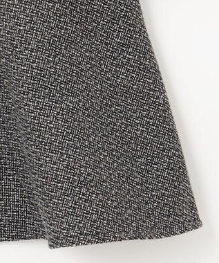 Feroux 【洗える】ツイードコンビミディ ワンピース ネイビー系