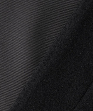 組曲 ウールモッサステンカラー コート ブラック系