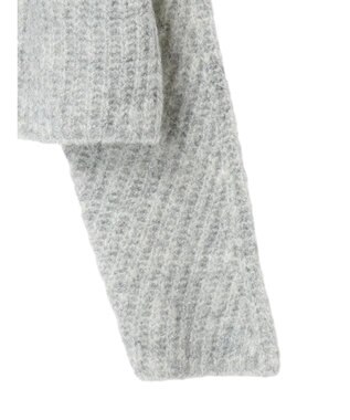 earth music&ecology フワフワＭＩＸハイネックショートニット Light Gray