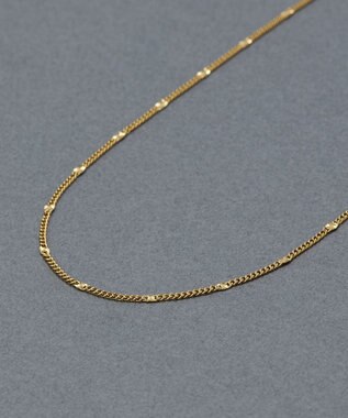 Phoebe 〈金属アレルギー対応〉ポイントチェーンステーションネックレス/ゴールド ゴールド