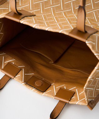 MIYABIYA LAQUOH クロス柄ジャガードトートバッグ S ベージュ