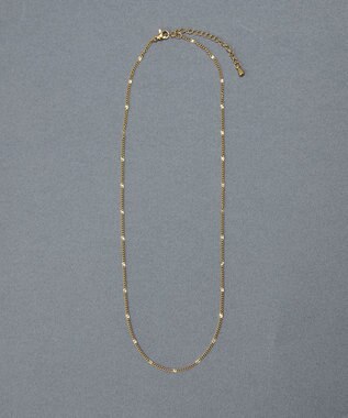 Phoebe 〈金属アレルギー対応〉ポイントチェーンステーションネックレス/ゴールド ゴールド