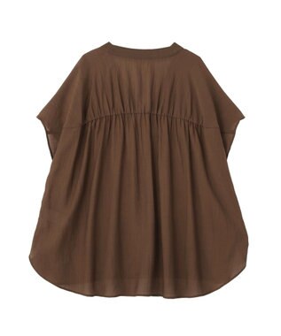 Green Parks フレンチスリーブリブドッキングシャツ Brown