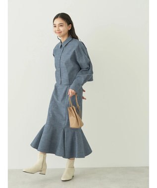 earth music&ecology 切り替えマーメイドスカート Ivory