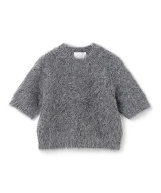 BEIGE， SENECA / アルパカウールショートシャギーニット Md.Gray