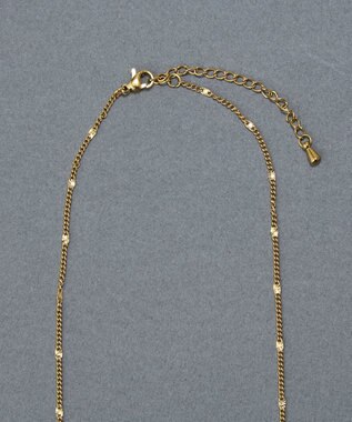 Phoebe 〈金属アレルギー対応〉ポイントチェーンステーションネックレス/ゴールド ゴールド