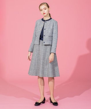 TOCCA 【洗える】PRIMAVERA SKIRT スカート ネイビー系