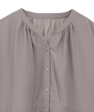 AMERICAN HOLIC シアーウエストドロストロングシャツ Gray Beige