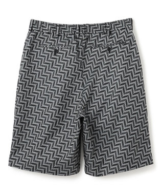 JOSEPH HOMME 【HIGH GRADE LINE】カスリシェブロンジャガード　ドロスト付ワイドショートパンツ / WAVE 2TUCK SHORTS ブラック系5