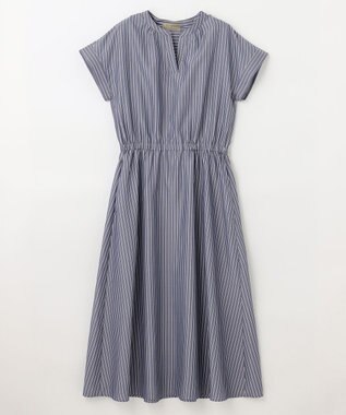 ANY 【UVケア・接触冷感・吸水速乾】ラク映え スキッパーワンピース ネイビー系