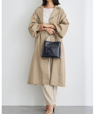 MioFIRANO スクエアエナメルハンドバッグ 2WAY　FIRANO フィラノ NAVY