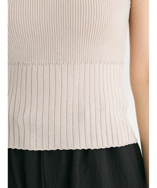 Green Parks ・swing by SET2点ニットボレロ&ニットキャミ Gray Beige