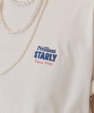AMERICAN HOLIC STARLY 刺繍ロゴTシャツ Off White