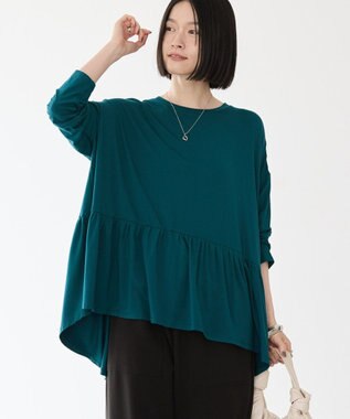 AMERICAN HOLIC ティアードカットプルオーバー Blue Green