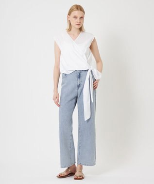 BEIGE，  HYDRANGEA / カシュクールブラウス White