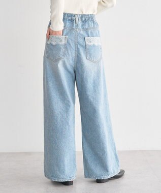 earth music&ecology ポケットレースデニムパンツ