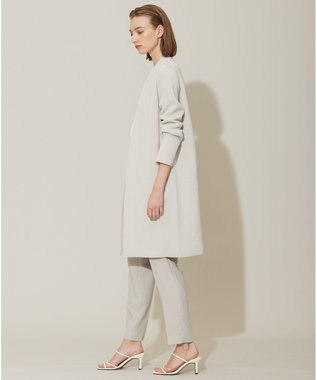 ICB 【洗える】コットンアセテートスムース ロングニットアウター トープ系