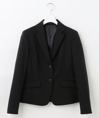 J.PRESS LADIES 【リクルート対応】テフロンカームスキン テーラード ジャケット ブラック系