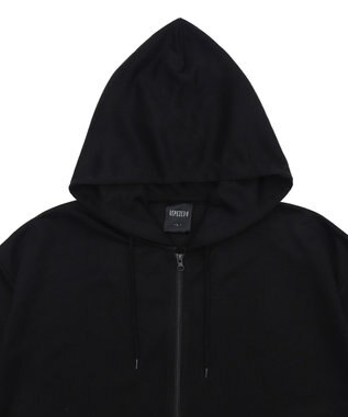 WEGO 【MLXLサイズ展開】グラフィックZIPパーカー（SS） ブラック