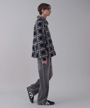 WEGO 【ユニセックス着用ITEM】ボアチェックブルゾン 柄2