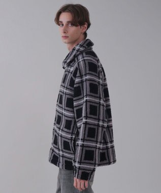 WEGO 【ユニセックス着用ITEM】ボアチェックブルゾン 柄2