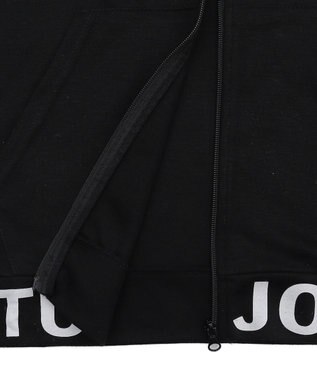 WEGO 【MLXLサイズ展開】グラフィックZIPパーカー（SS） ブラック