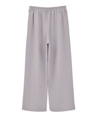 Green Parks 楽ちんリップルワイドパンツ Purple