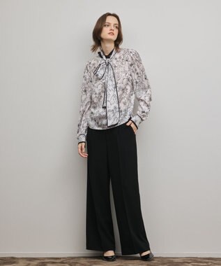 GRACE CONTINENTAL フルーツフラワープリントトップ キナリ