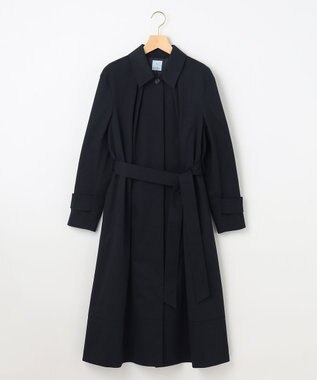 組曲 L 【WEB限定】ライトトレンチ ステンカラーコート ネイビー系