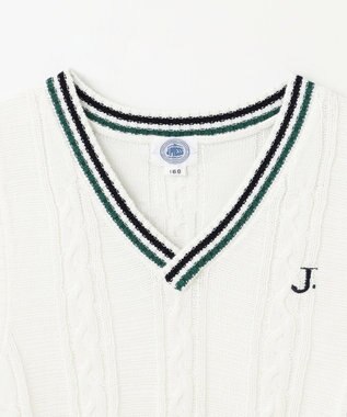 J.PRESS KIDS 【140-170cm】チルデン ニットベスト アイボリー系